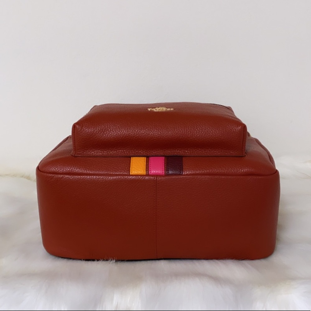 New💃Coach Charlie Backpack With Varsity Stripe - Picture 6 of 11